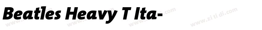 Beatles Heavy T Ita字体转换